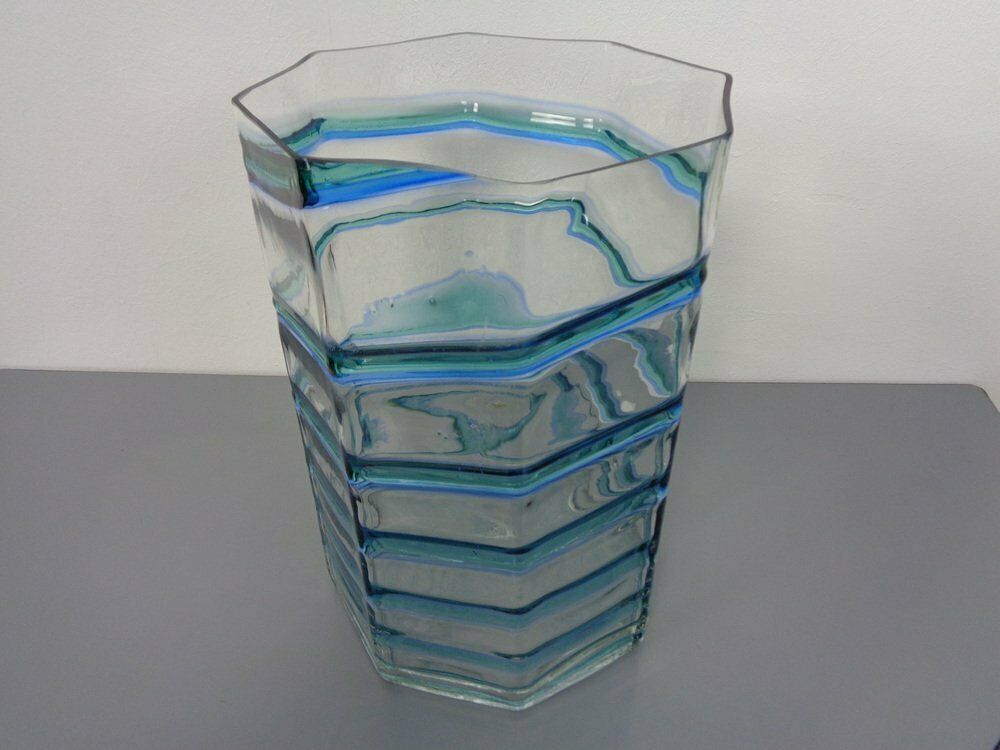 Large French Filigree Vase In Crystal Glass, 1960s photo 422.0
