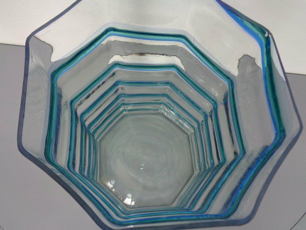 photo buy Large French Filigree Vase In Crystal Glass, 1960s