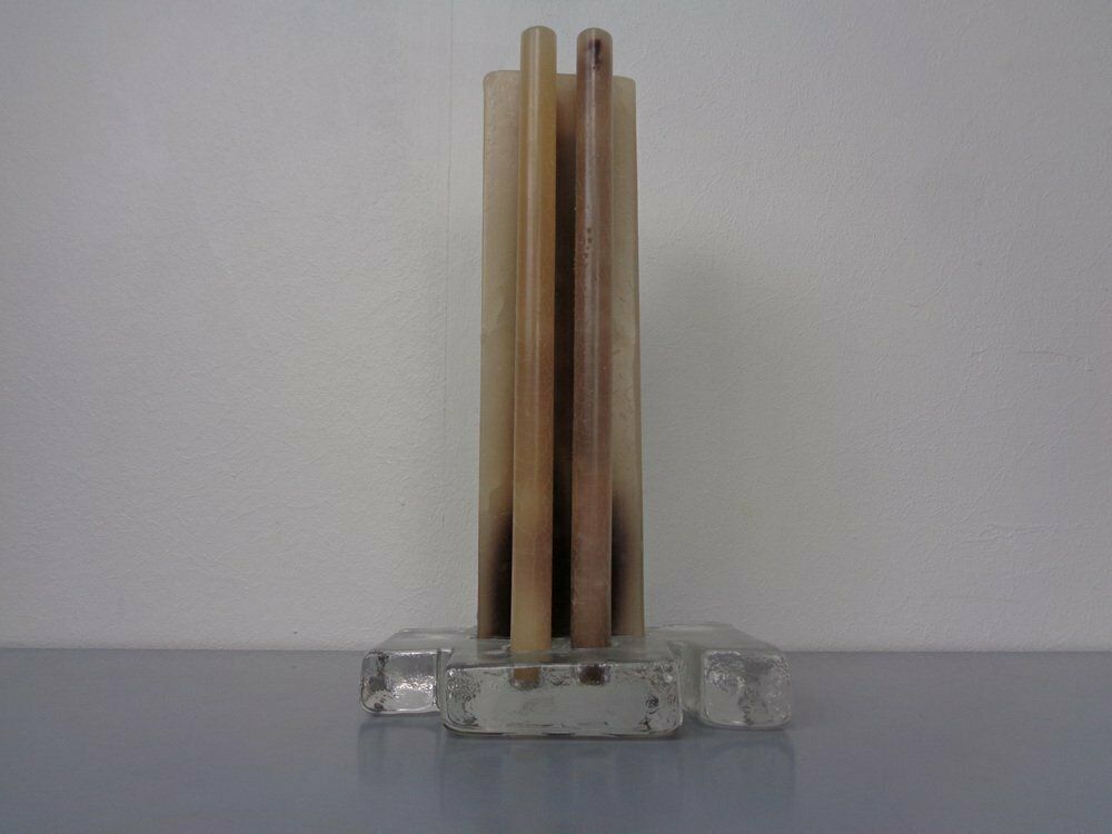 Scandinavien Glass Candleholder, 1960s photo Home Decor