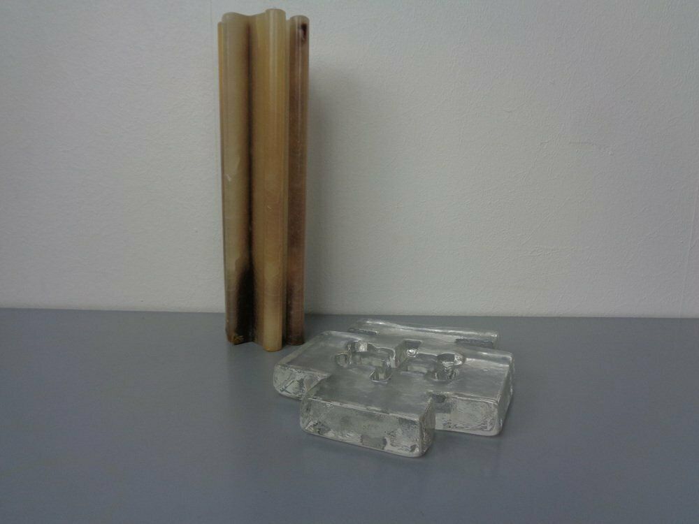 Scandinavien Glass Candleholder, 1960s photo buy