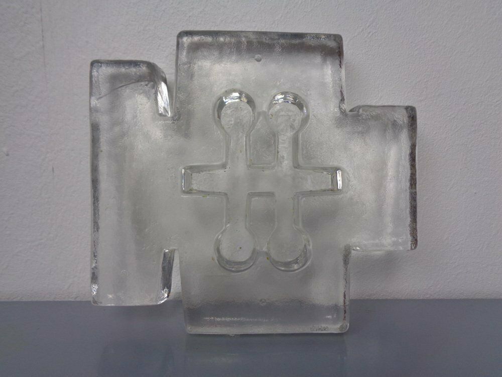 263.0 Scandinavien Glass Candleholder, 1960s photo