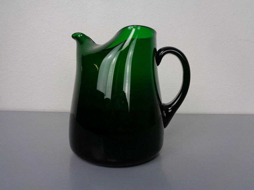 photo vinterior Italian Green Glass Decanter & Tumbler, 1960s, Set Of 7