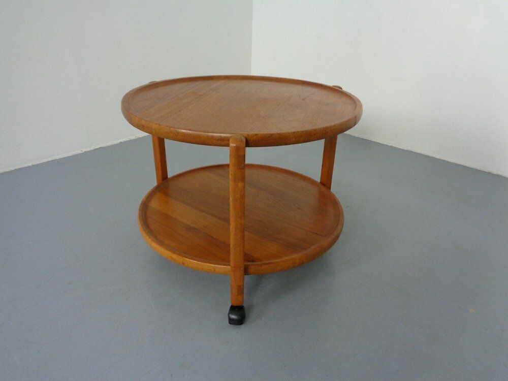 Danish Teak Bar Cart With Removable Tray, 1960s photo Furniture