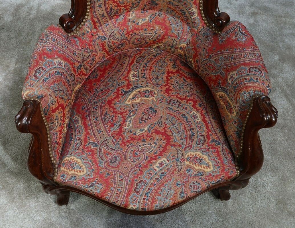 photo furniture Small Mahogany Shepherdess In Louis XV Style, Napoleon III Period, Mid 19th Century