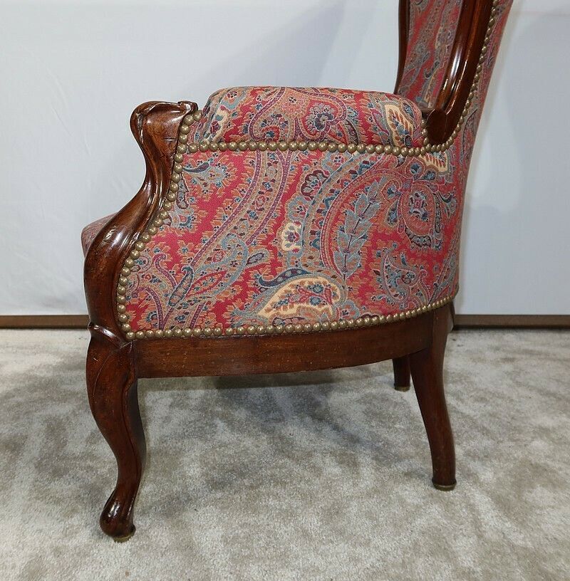 1586.2 Small Mahogany Shepherdess In Louis XV Style, Napoleon III Period, Mid 19th Century photo