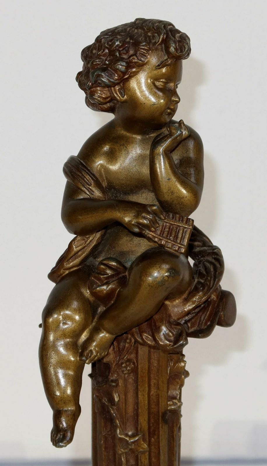 photo furniture Pair Of Statuettes "The Carefree And The Dreamer" By A. Moreau, Late 19th Century