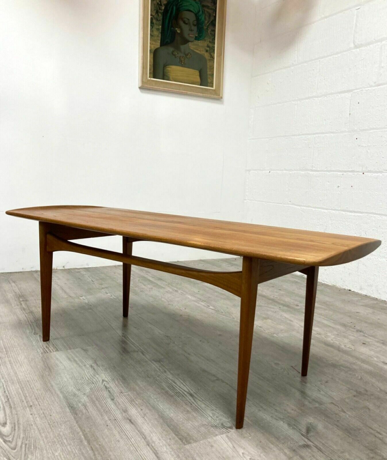Danish Solid Teak Coffee Table By Edvard Kindt Larsen For France And Son photo furniture