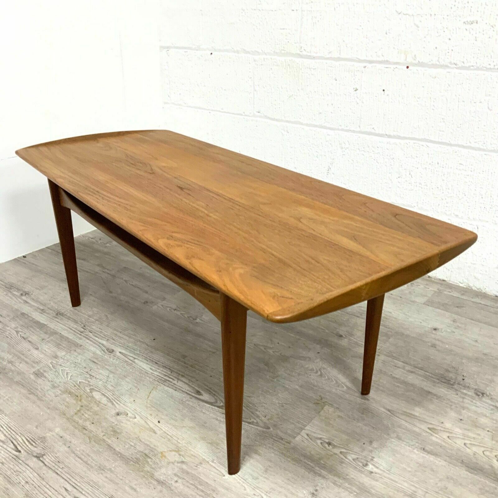 photo furniture Danish Solid Teak Coffee Table By Edvard Kindt Larsen For France And Son