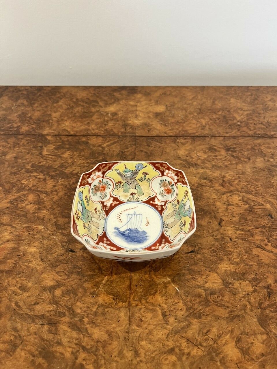Unusual Collection Of Four Antique Japanese Imari Shaped Dishes photo Home Decor