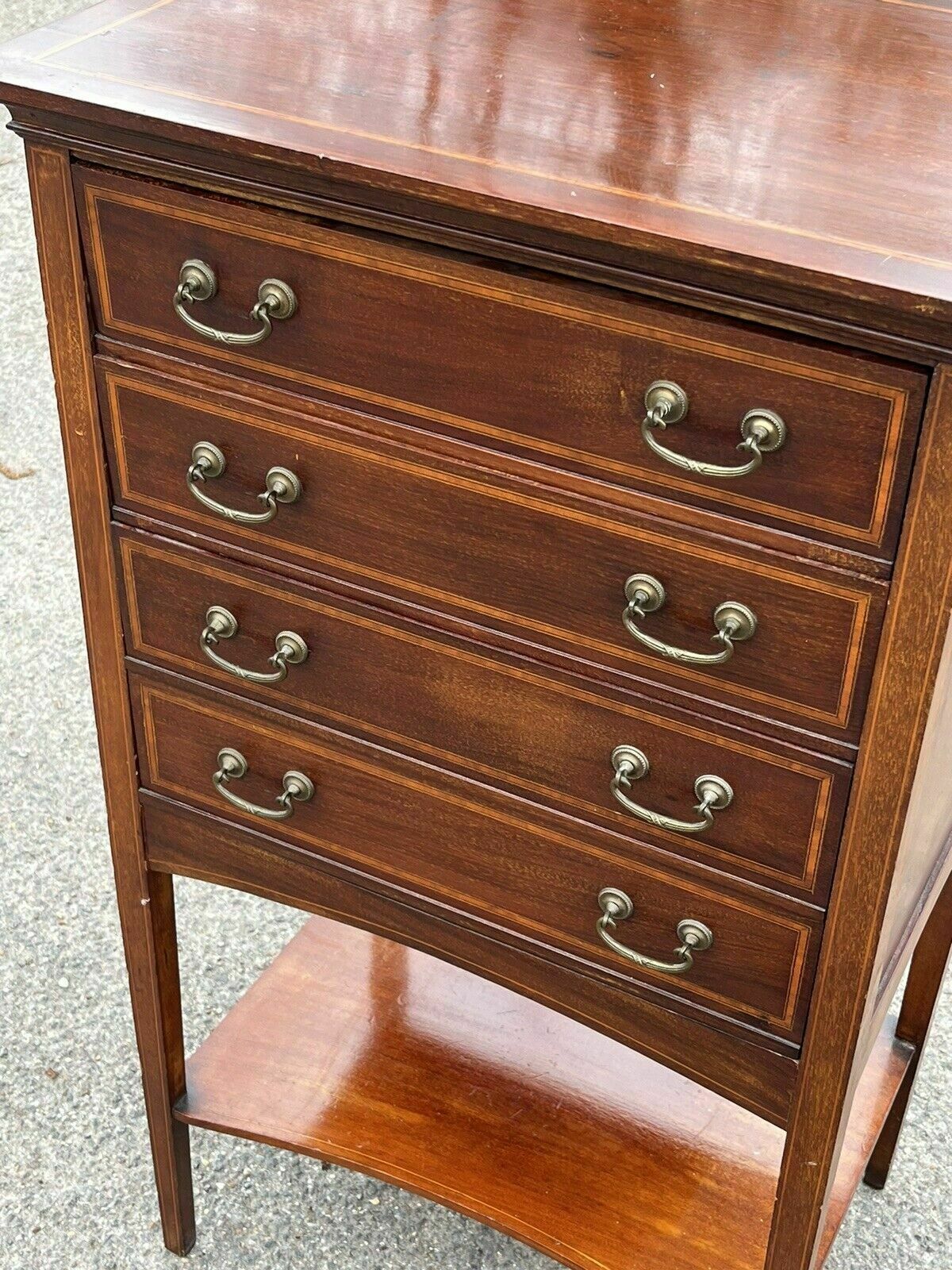 Exwardian Inlaid Mahogany Filing Drawers photo Furniture