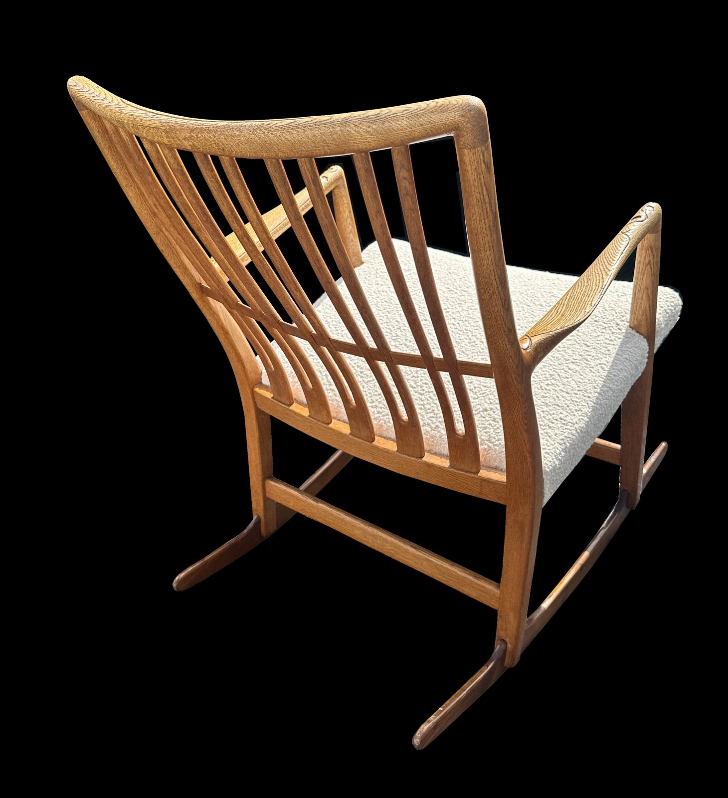 Oak Rocking Chair Model Ml33 By Hans .Wegner For Mikael Laursen photo furniture