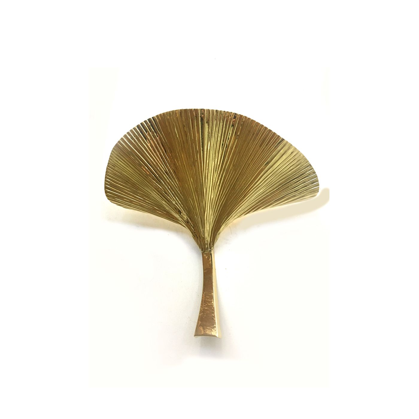 Lot Of 2 Ginko Biloba Brass Leaf Wall Sconces A Pair photo furniture