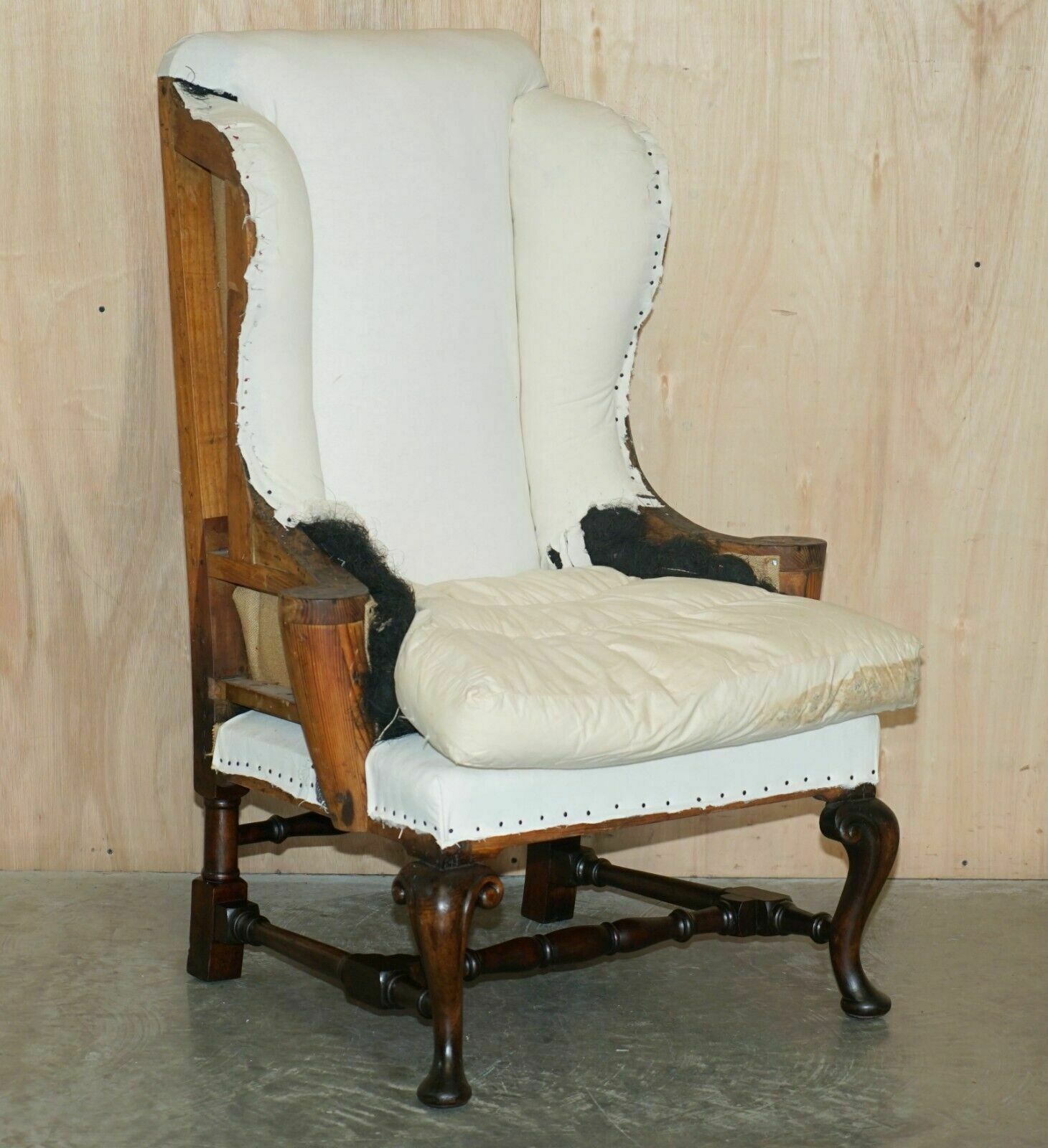 Pair Of Antique Georgian Deconstructed Wingback Armchairs William Morris Arms photo furniture