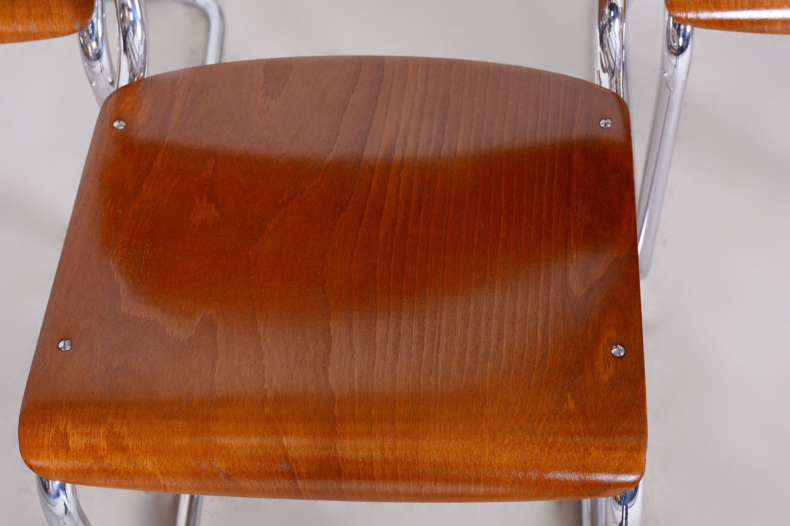Set Of Four Bauhaus Beech Chairs, Restored, Germany, 1930s photo buy