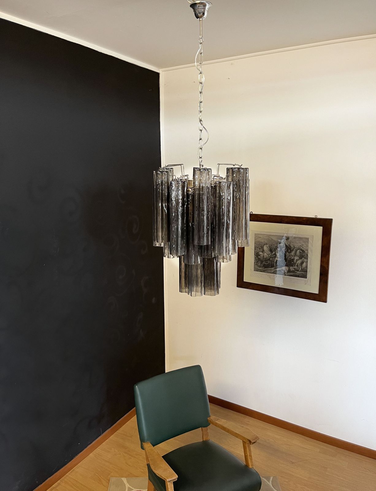 Fantastic Murano Smoked Glass Tube Chandelier photo Home Decor