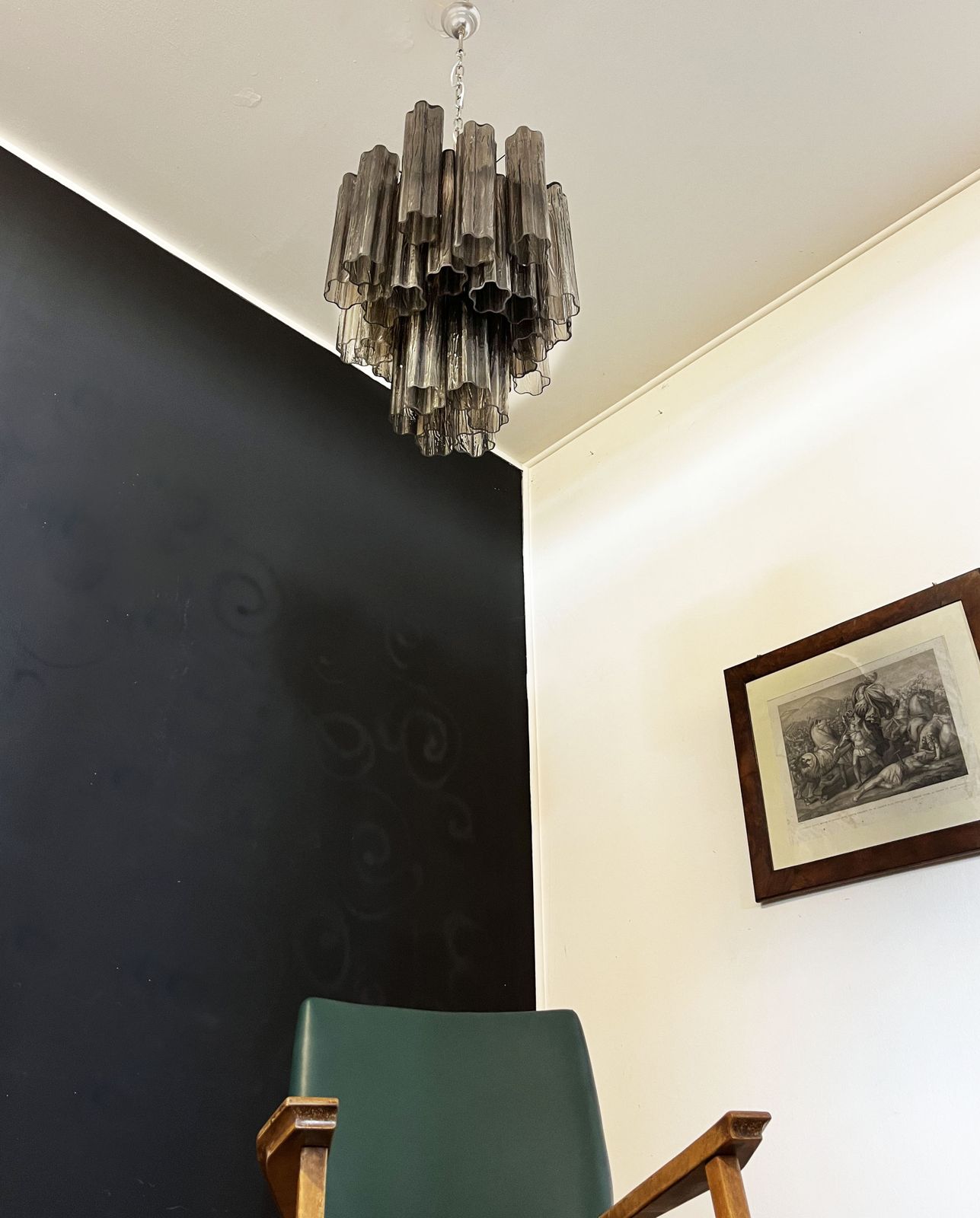Fantastic Murano Smoked Glass Tube Chandelier photo 700.0