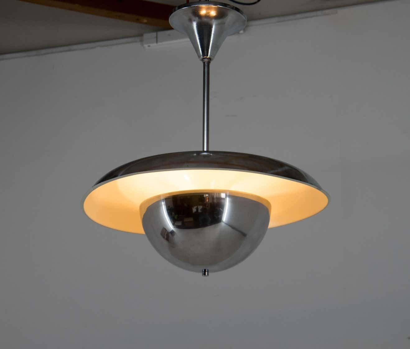 photo buy Rare Bauhaus Chandelier By Ias, 1930s, Restored