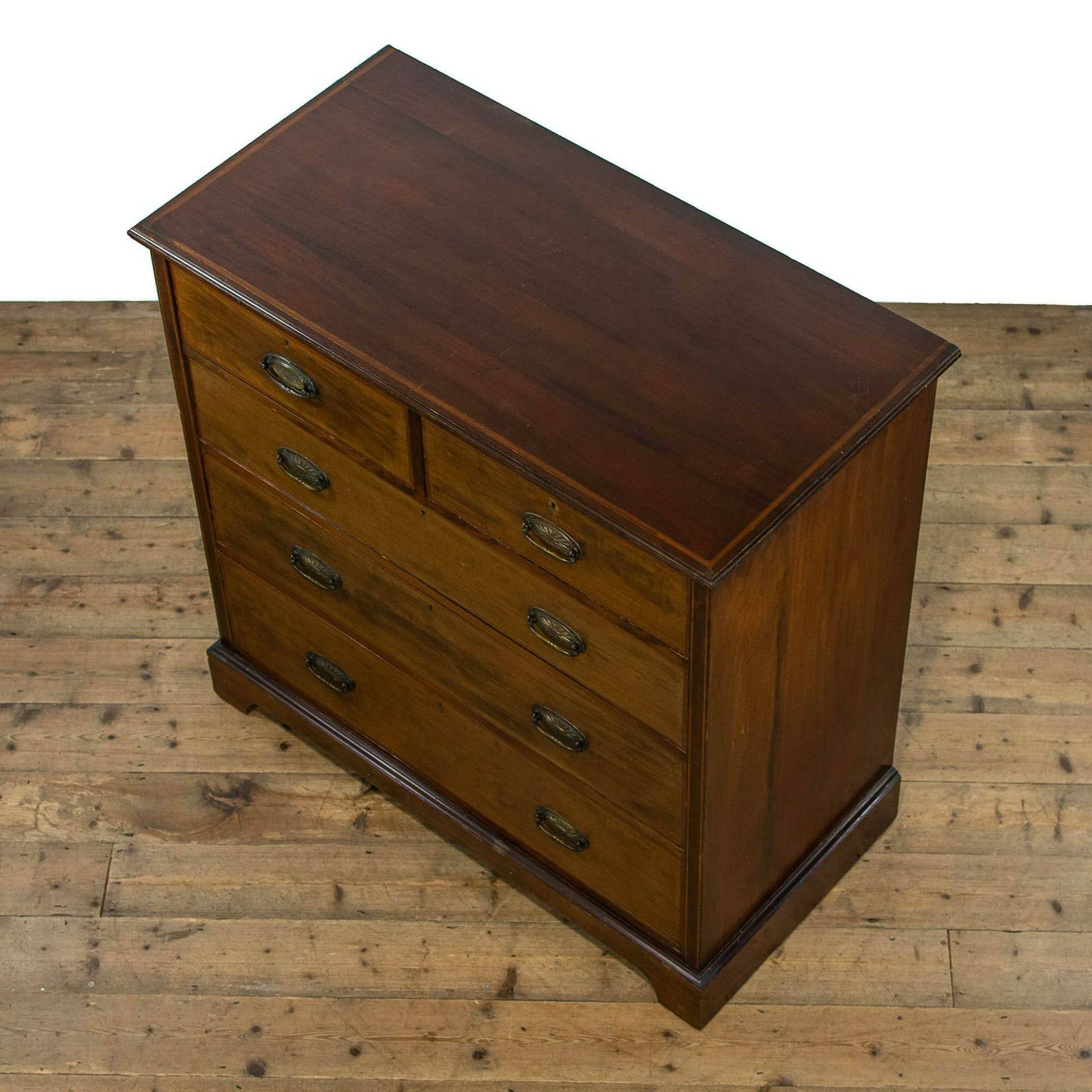 Antique Inlaid Mahogany Chest Of Drawers photo vinterior