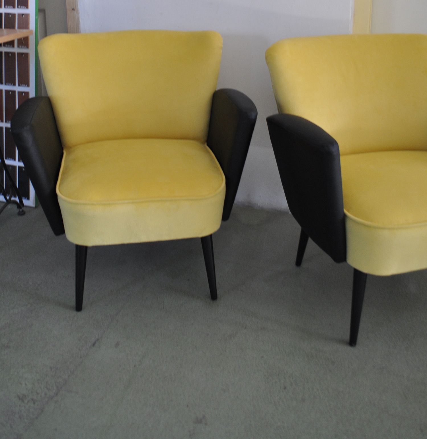 Midcentury Cocktail Chairs, Pair photo for sale
