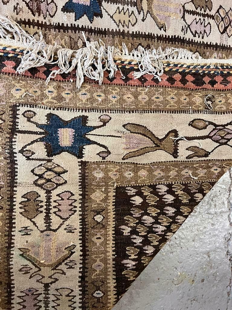 Antique Caucasian Shirvan Kilim Rug C. 1900 photo furniture
