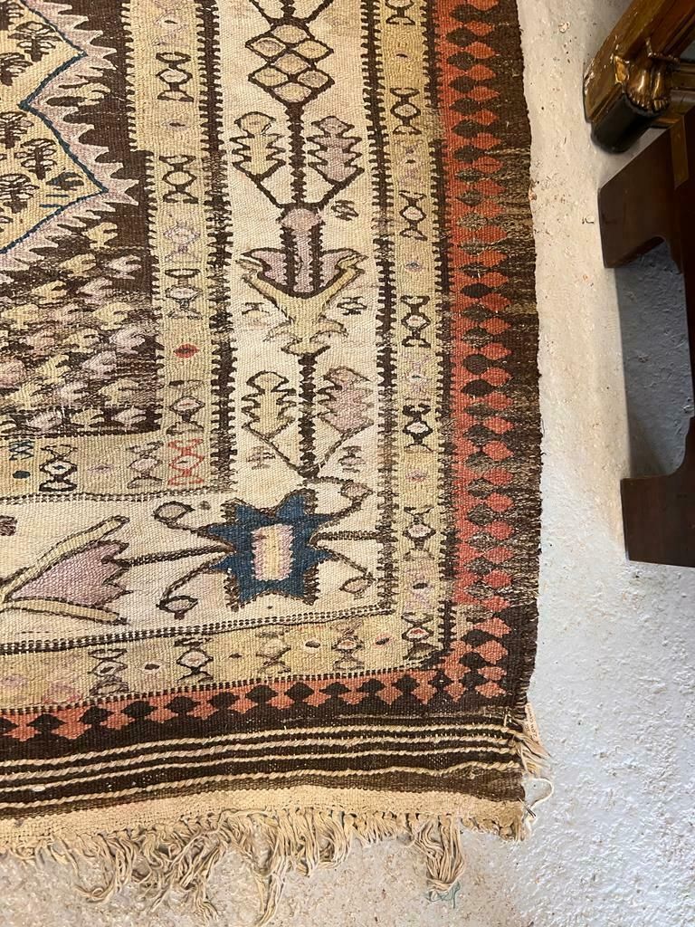 Antique Caucasian Shirvan Kilim Rug C. 1900 photo vinterior