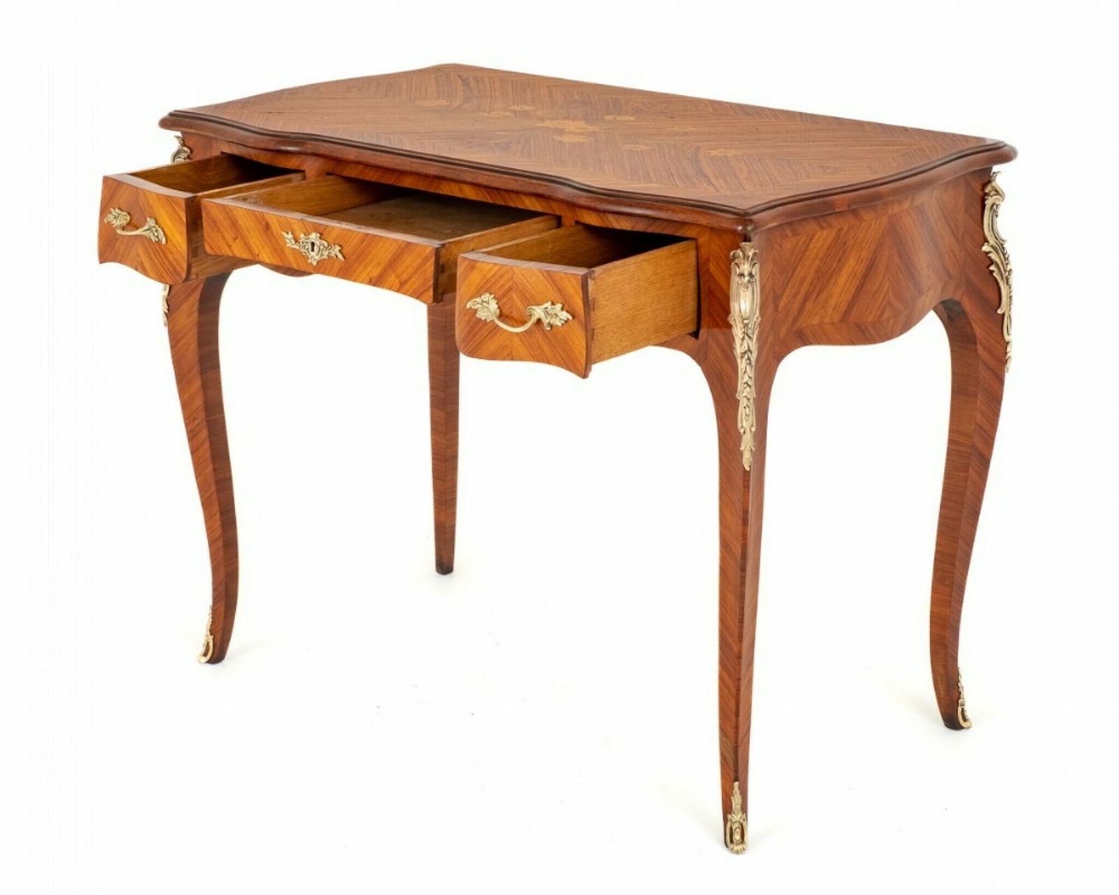 French Bureau Plat Desk Kingwood Antiques photo vinterior
