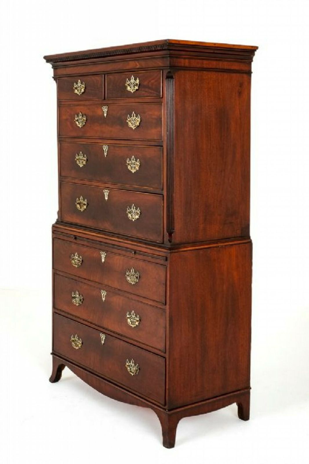Georgian Chest On Chest Period Mahogany photo for sale