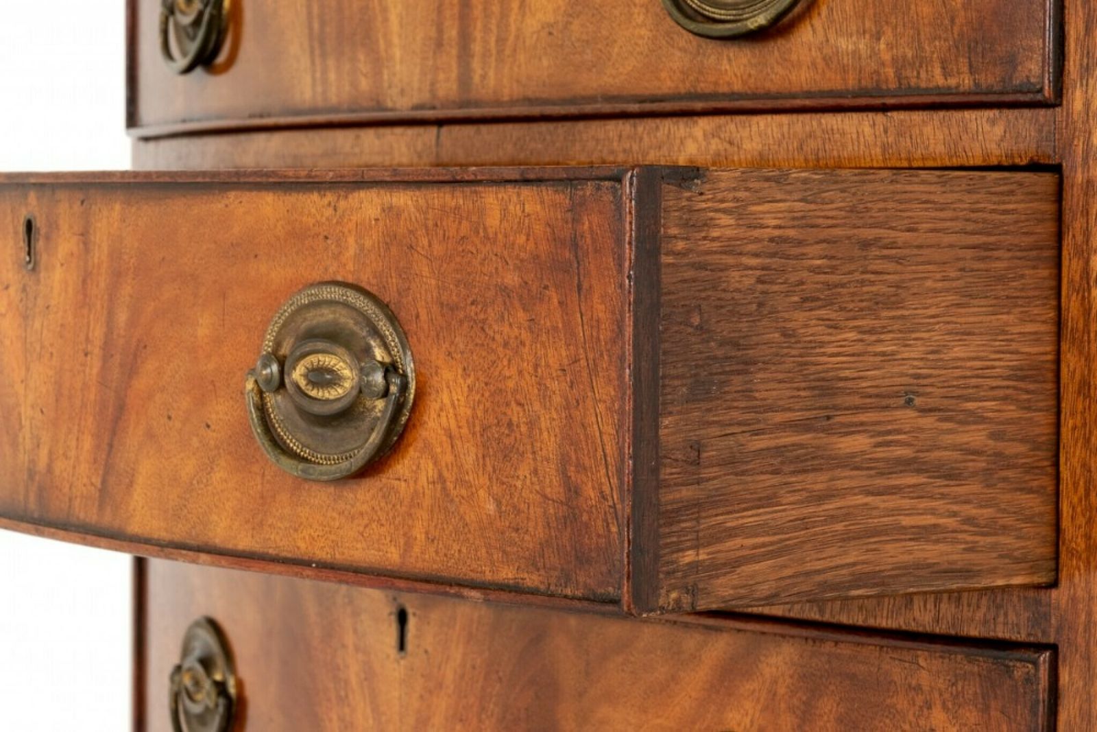 Regency Chest Drawers Tall Boy Bow Front photo buy