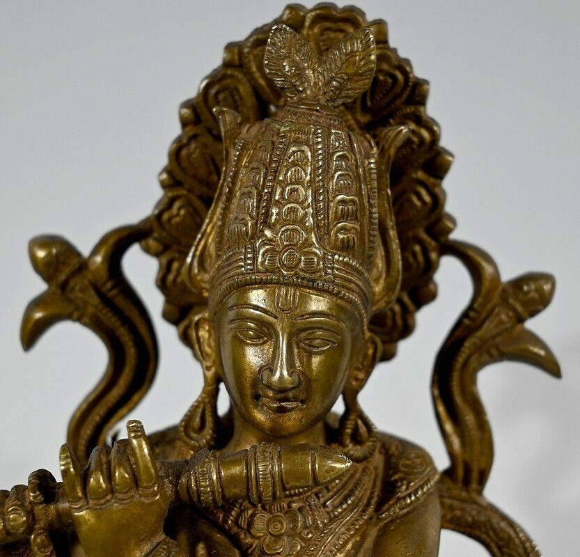 Bronze “Krishna” – Late 19th Century photo vintage
