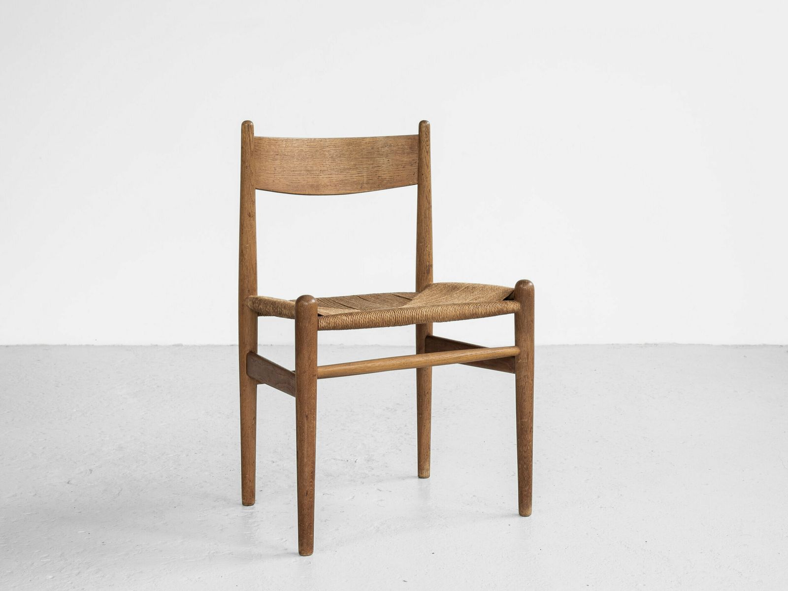 Midcentury Danish Ch36 Chair In Oak By Hans Wegner For Carl Hansen & Søn