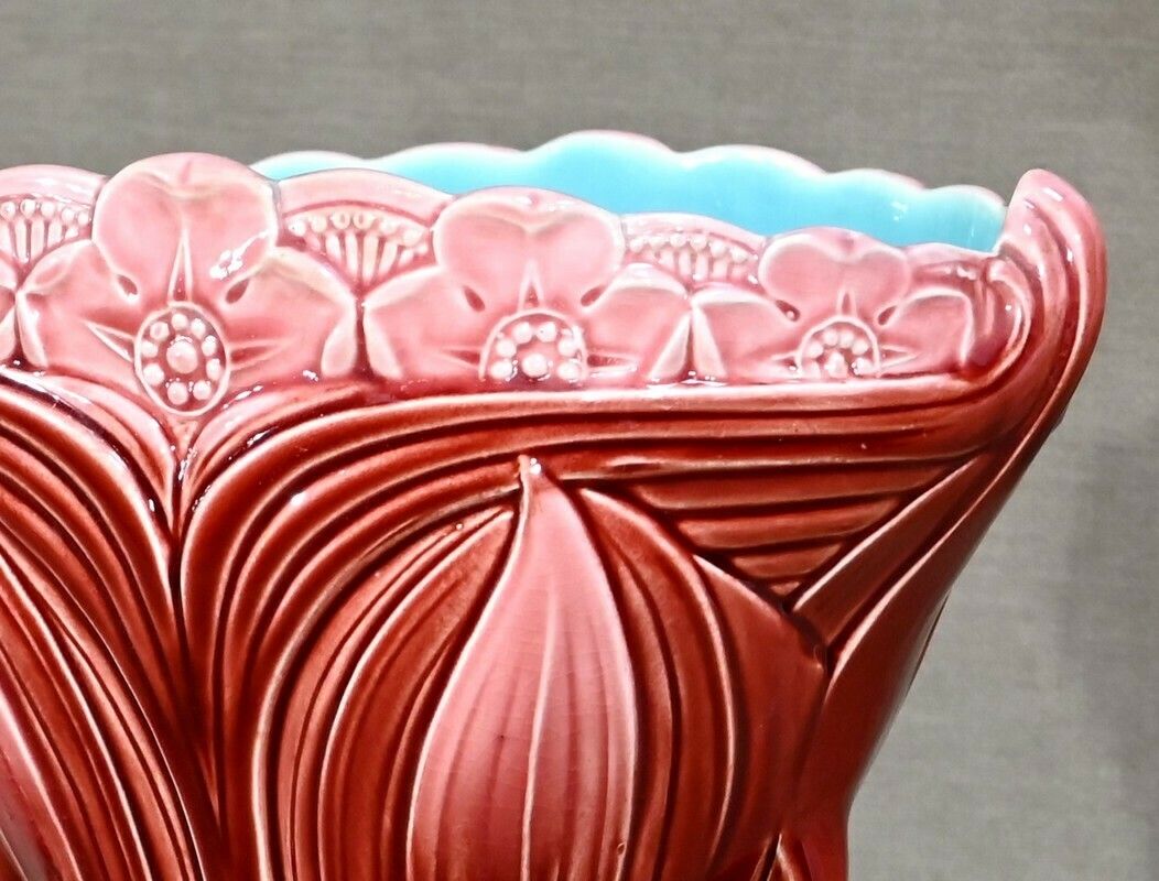 photo furniture Pair Of Earthenware Vases, Stamped Digoin Sarreguemines   Late 19th Century