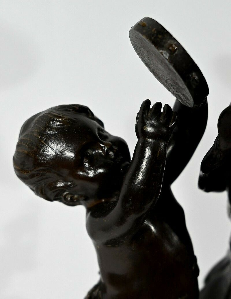 Home Decor Bronze "The Childhood Of Silenus", After Clodion   2nd Part Of The 19th Century photo