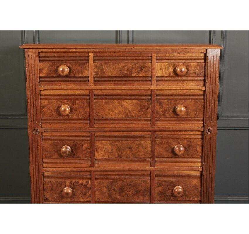 Late Victorian Walnut Chest Of Drawers photo for sale