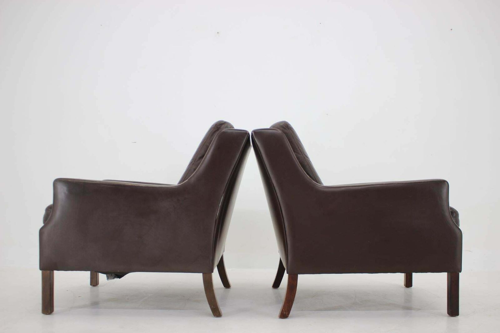 1970s Pair Of Leather Armchairs,Denmark photo buy
