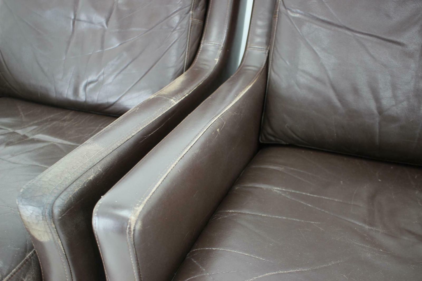 photo buy 1970s Pair Of Leather Armchairs,Denmark