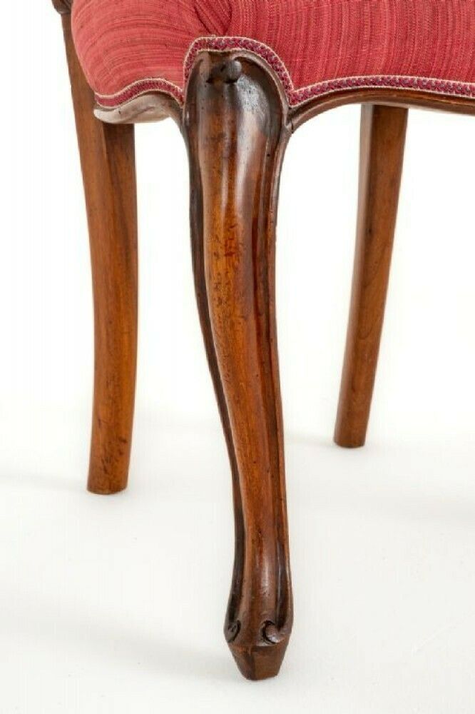 Set Victorian Dining Chairs Walnut Balloon Back photo 2150.0