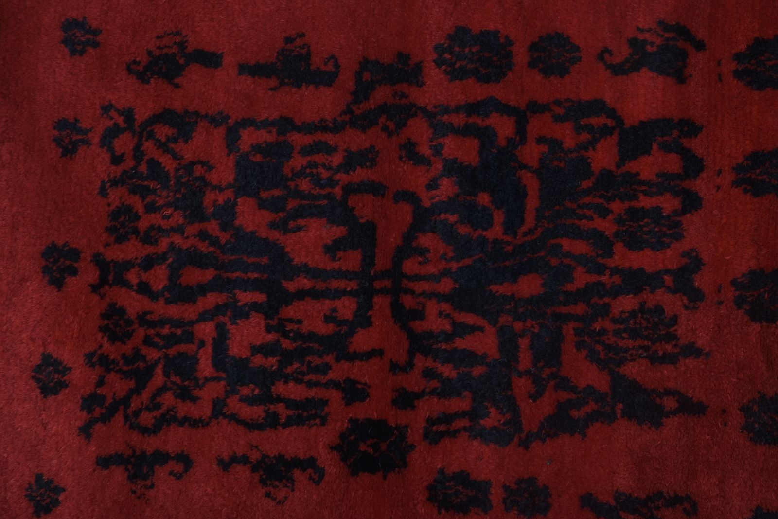 Vintage Angora Wool Turkish Shaggy Rug 3'5'' X 4'7'' photo for sale