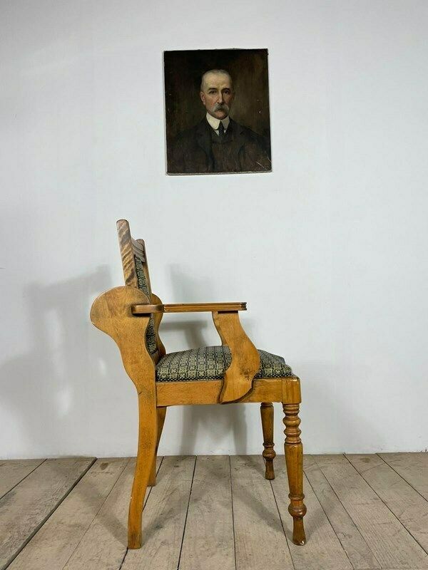 Vintage Antique Barbers Armchair photo Furniture