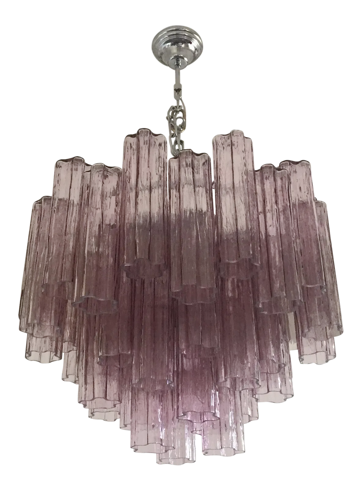 Impressive Murano Glass Sputnik Chandelier Like Mazzega Zuccheri Venini Barovier Style Light Fucsia photo Lighting