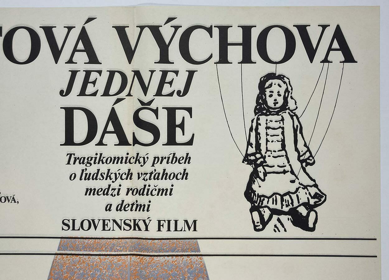 photo buy Original Film Poster, Emotional Education Of A Girl Called Dasa, Unknown Artist, 1980, Genuine Czech Vintage Print