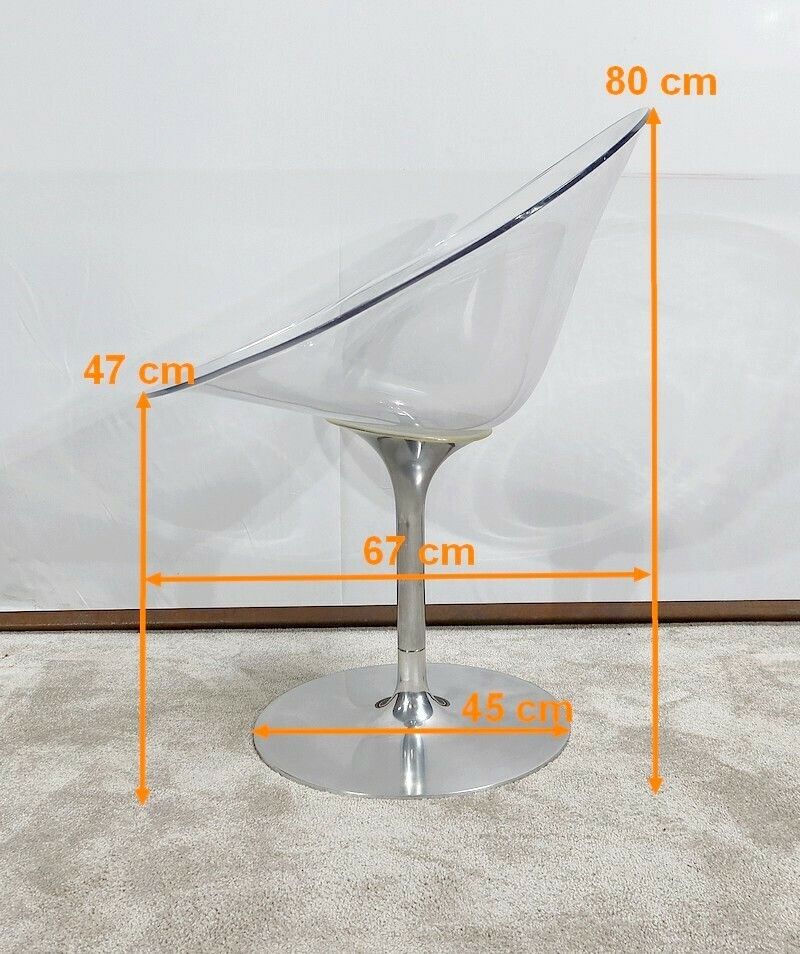 photo vintage Swivel Armchair Ero/S/ By Philippe Starck For Kartell , 2000s