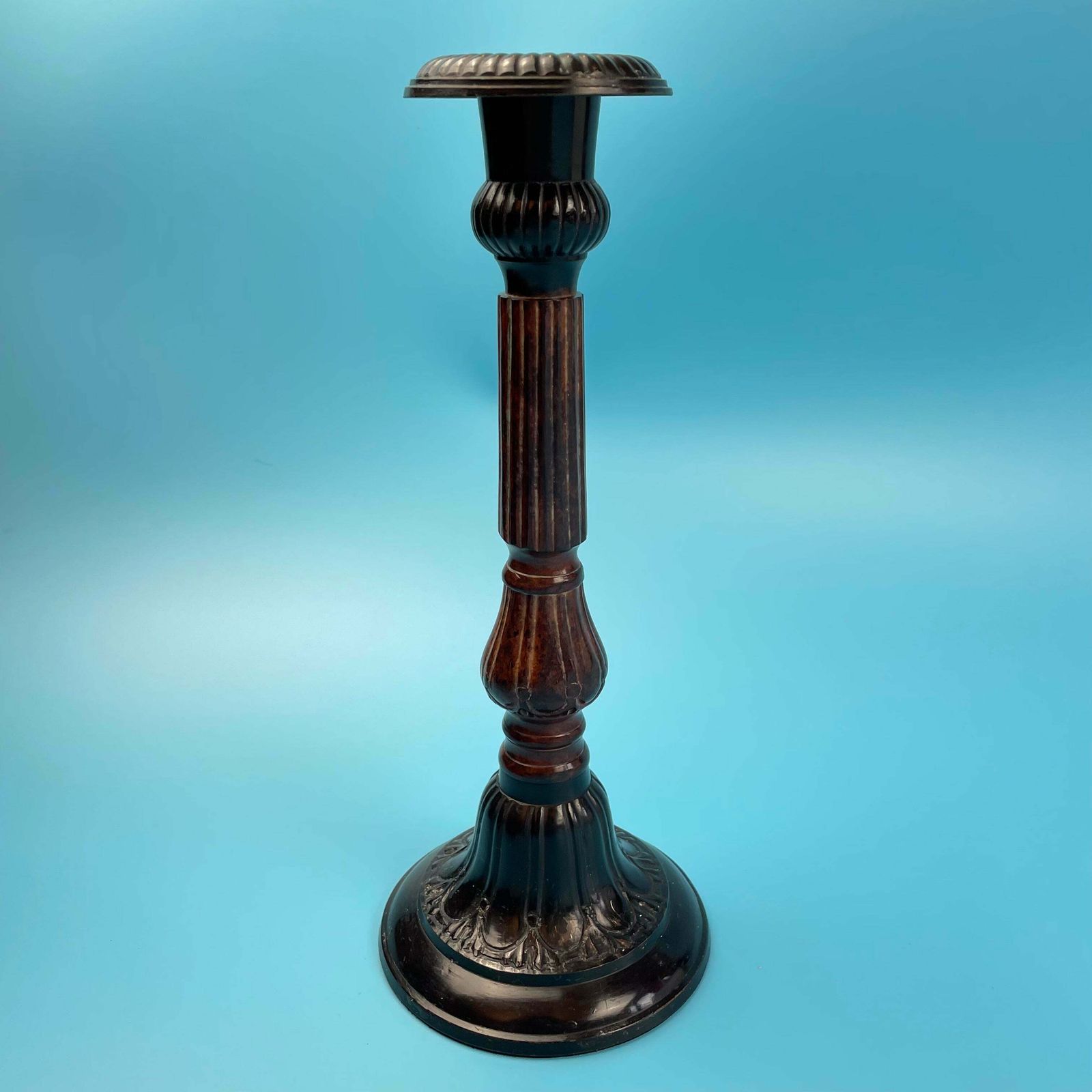 Cast Metal & Enamel Candle Holder Heavy (Single) photo 50.0