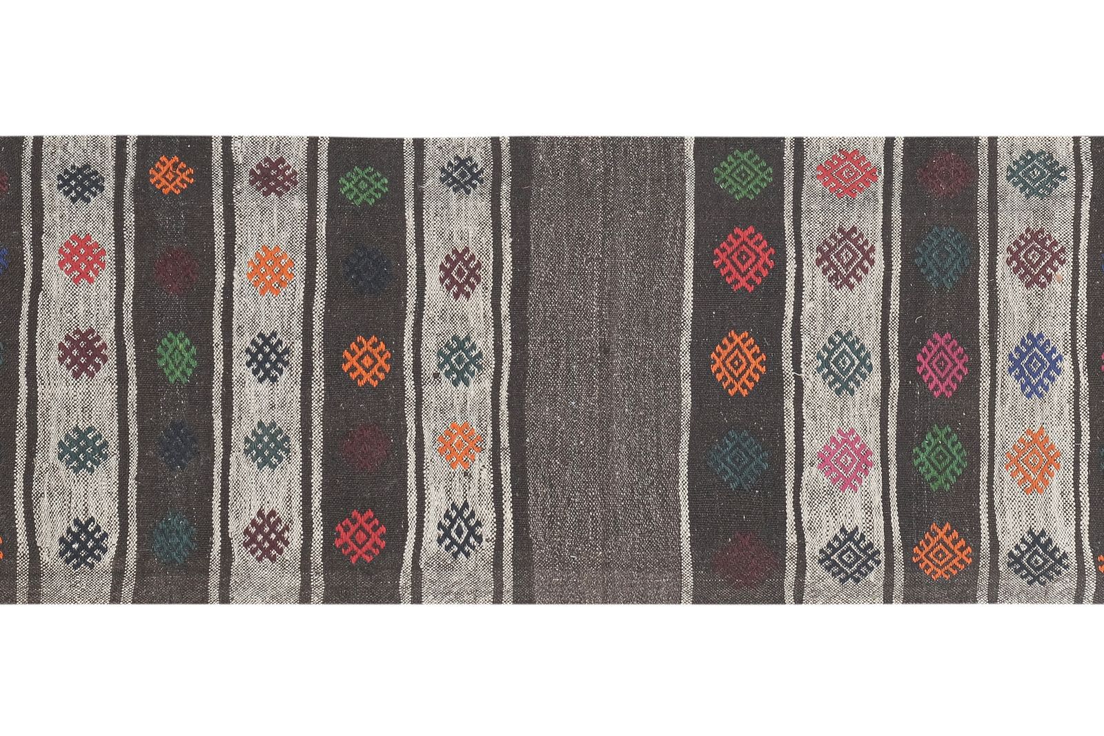 Turkish Striped Hemp Kilim Rug 2'1'' X 6'6'' photo for sale