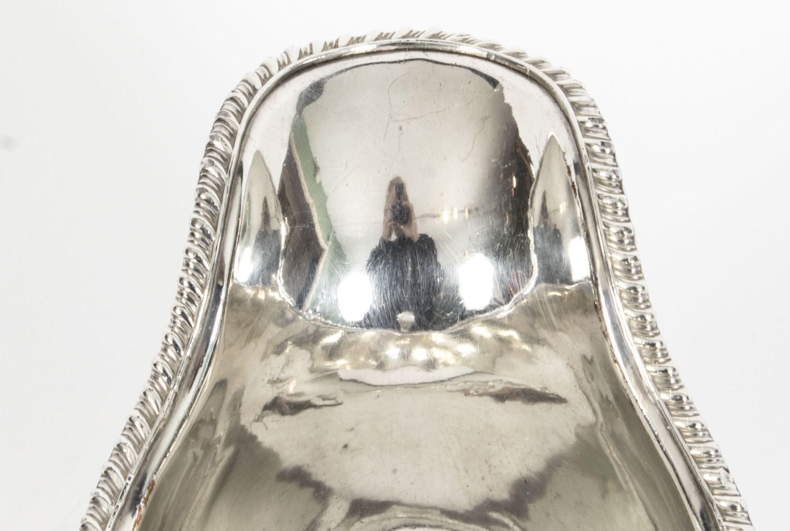 Home Decor Antique Pair English Old Sheffield Silver Plated Sauce Boats 1830 19th Cent photo