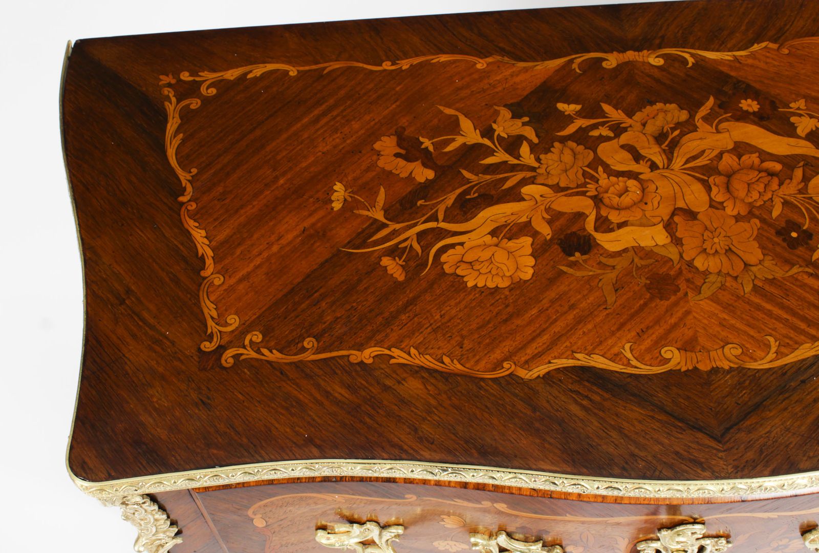 Antique French Louis Revival Kingwood Marquetry Commode  C.1880 photo 2950.0