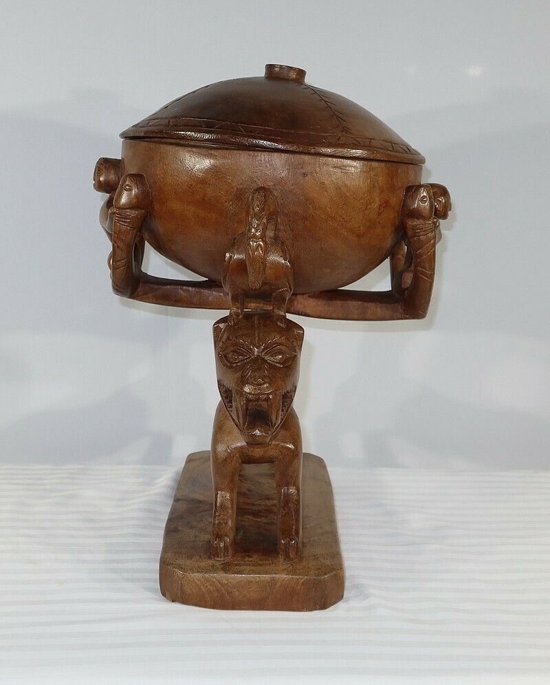 Old African Tobacco Pot, 20th, Early 20th Century photo vintage