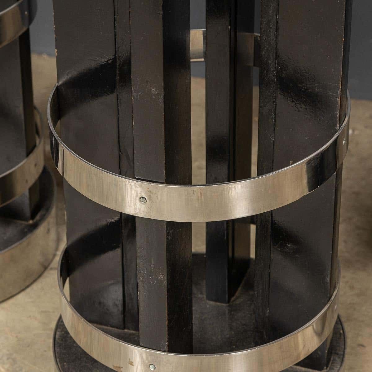 20th Century Set Of Three American Swivel Top Stools, C.1950 photo 3695.0