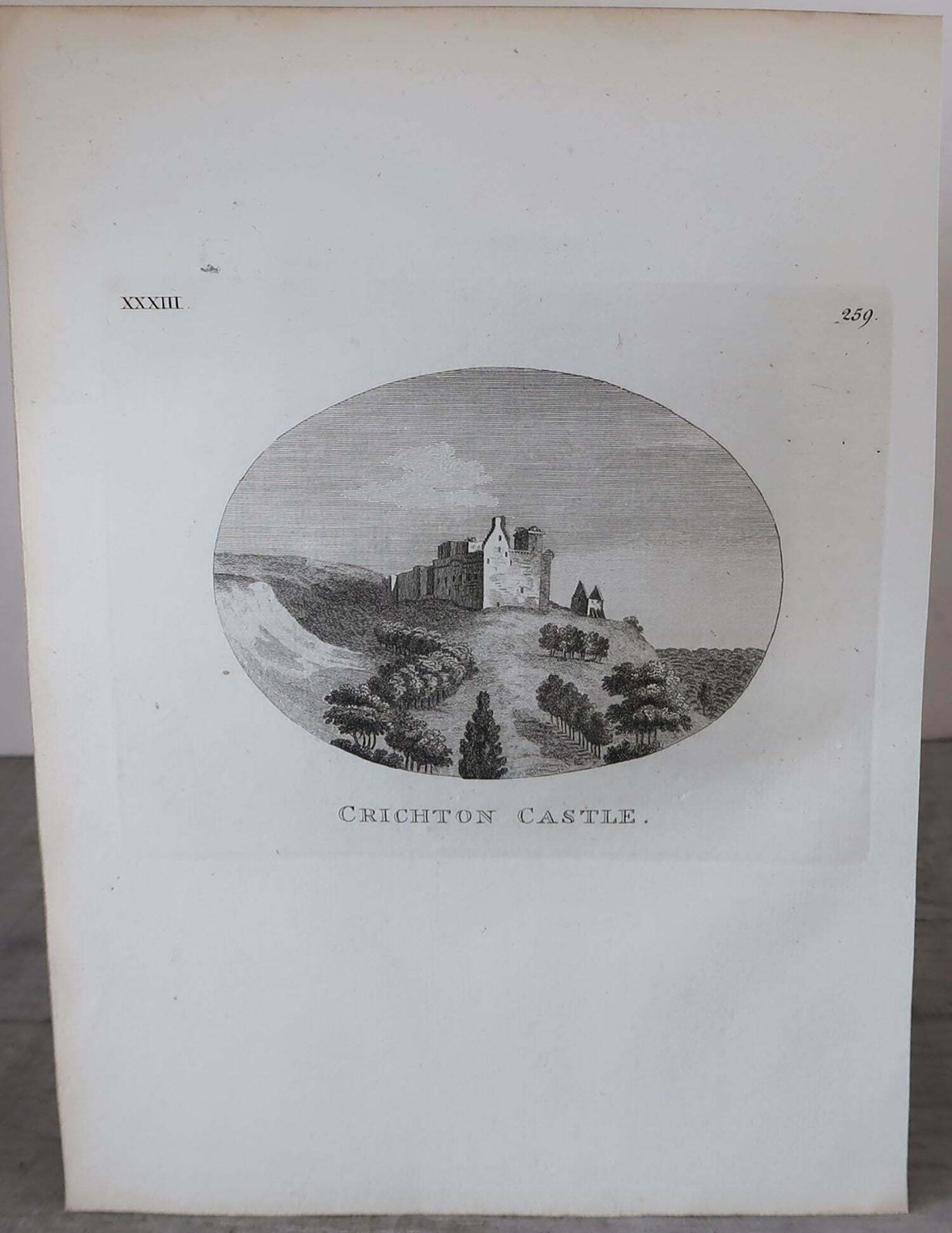 Set Of 8 Antique Prints Of Scottish Castles, Circa 1770 photo vinterior