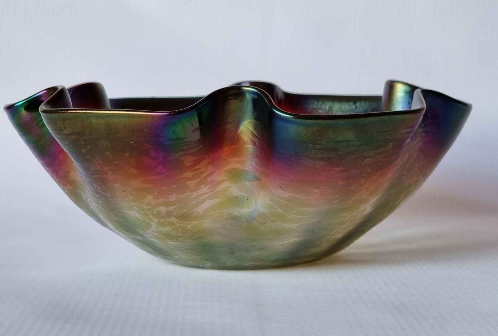 photo furniture A Stunning Bohemian Art Glass Iridescent Bowl From The Loetz Factory