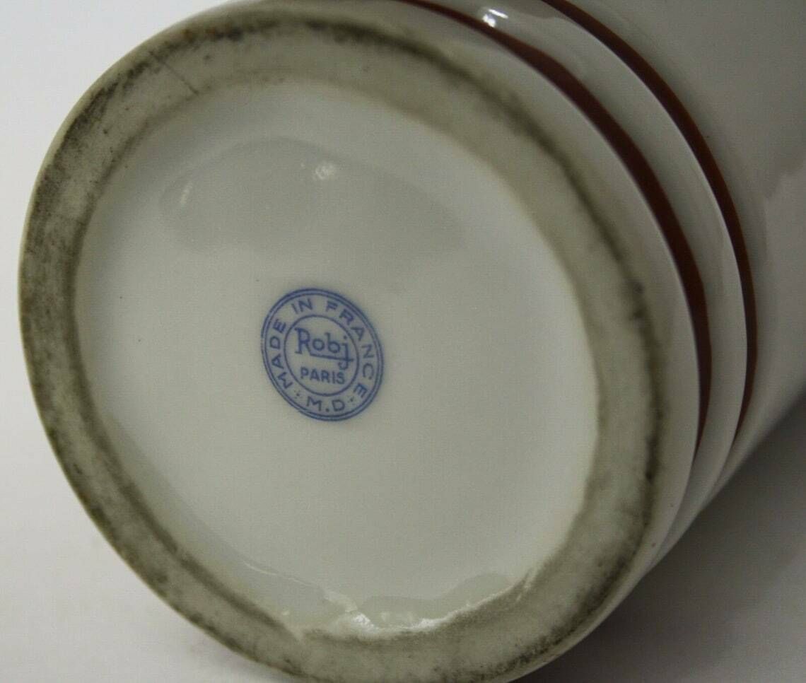 Robj Paris Ceramic Bottle Porcelain Vintage Design Art Deco Nouveau photo Home Decor